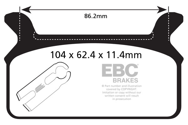 PASTILLA DE FRENO FA201
