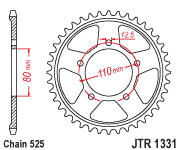 CATALINA DE FIERRO JTR1331.42ZBK