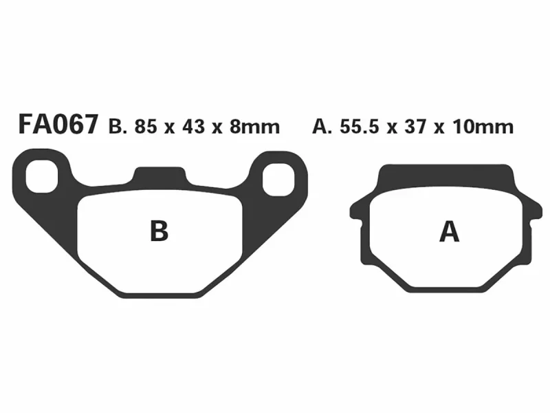 PASTILLA DE FRENO FA067R