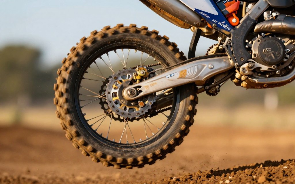 Dirt bike with JT 520 kit in action on trail