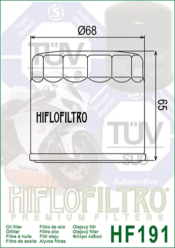 FILTRO DE ACEITE HF191