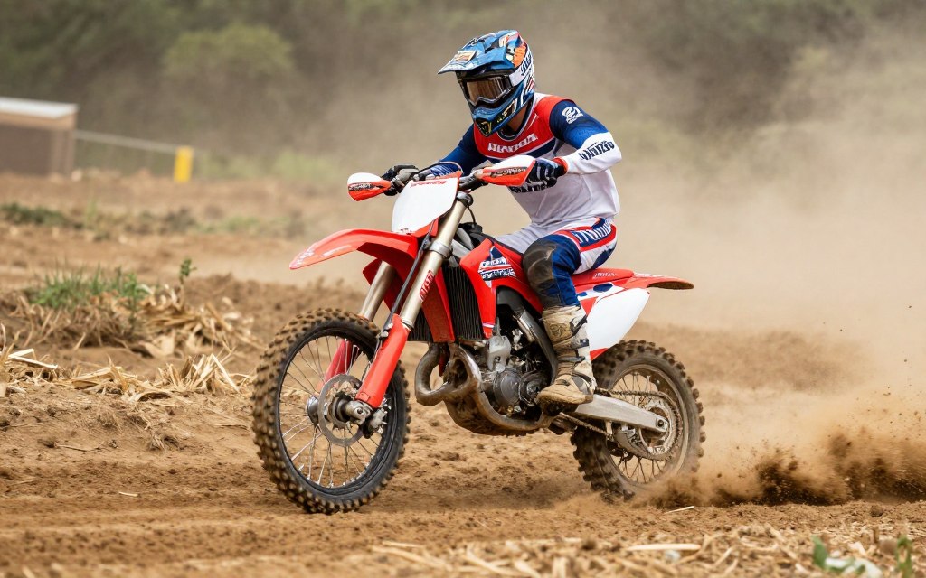 Honda CRF con filtro aire HIFLO instalado para trail riding