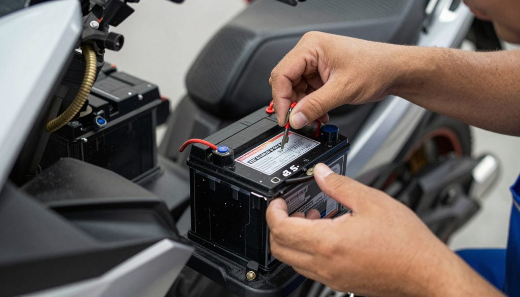 Instalación batería BS BATTERY motocicleta proceso paso a paso