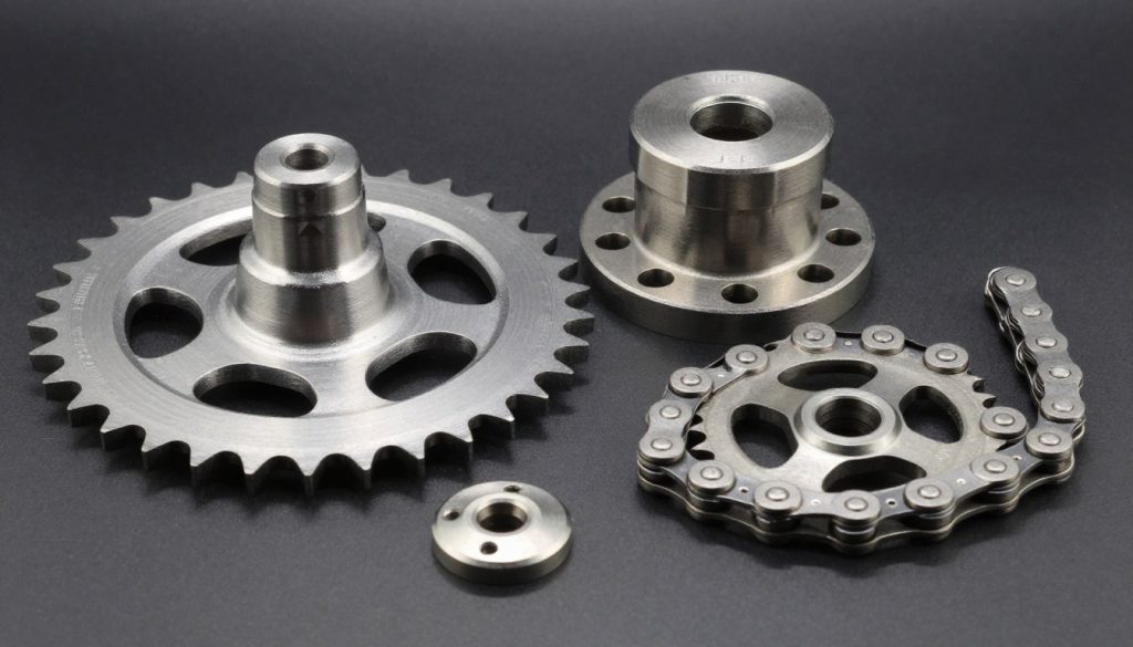 JT Sprockets 520 steel kit complete set laid out