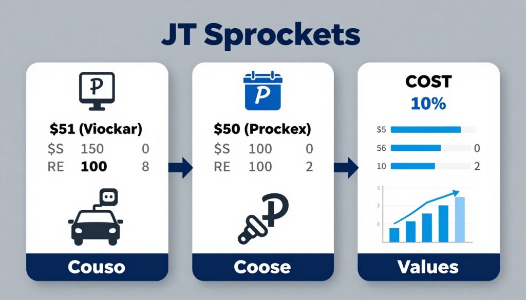 JT Sprockets pricing tiers and value proposition