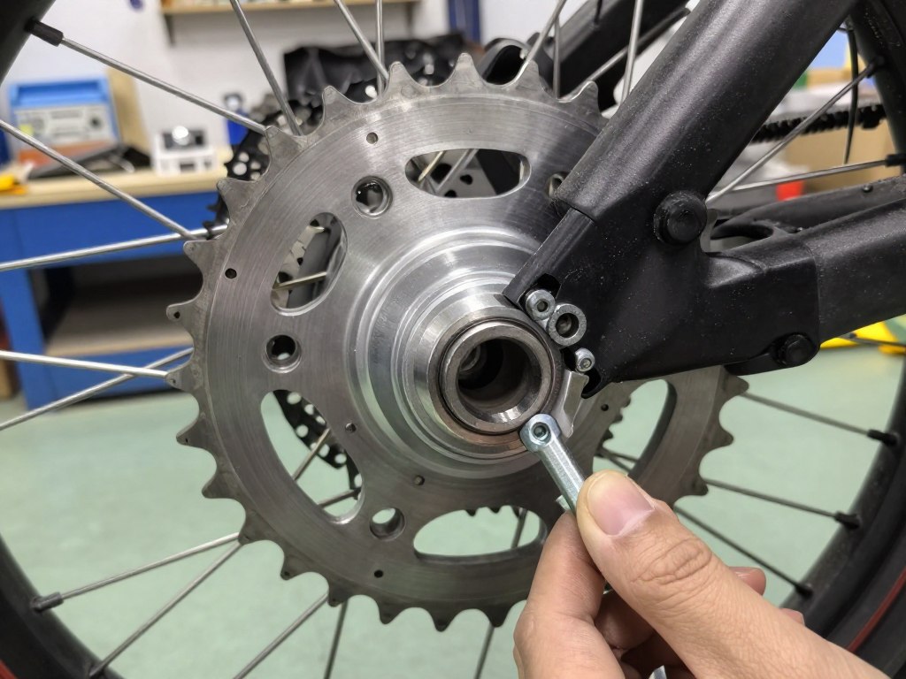 Mounting new JT rear sprocket on wheel hub