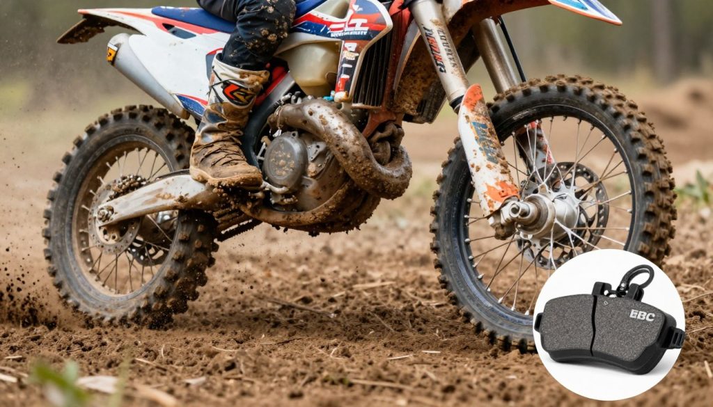 Pastillas freno EBC serie MD para moto dirt enduro uso off-road extremo