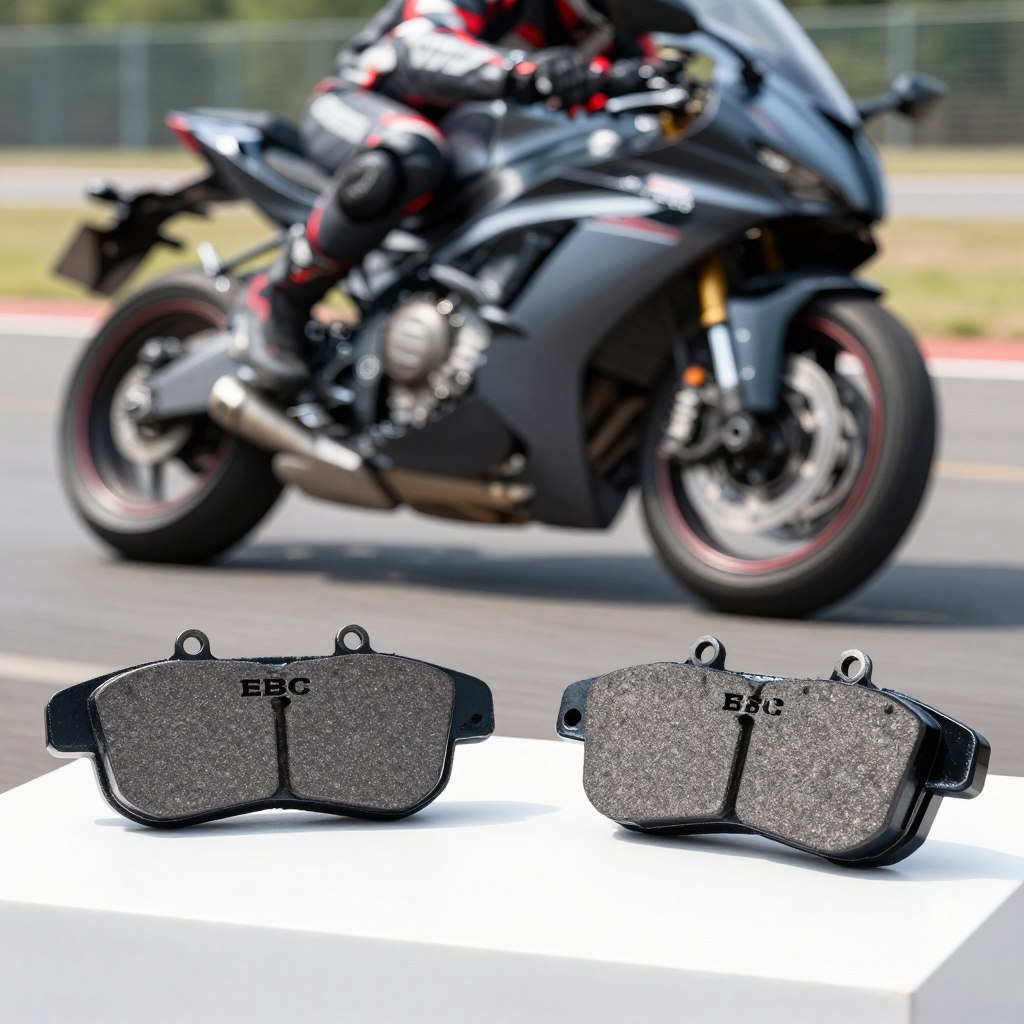 Pastillas freno sinterizadas EBC FA+ alto rendimiento para moto deportiva