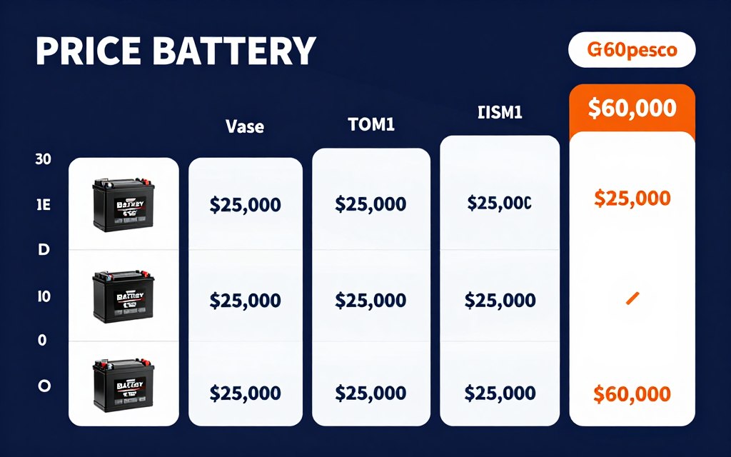 Rango precios baterías BS BATTERY Chile pesos chilenos