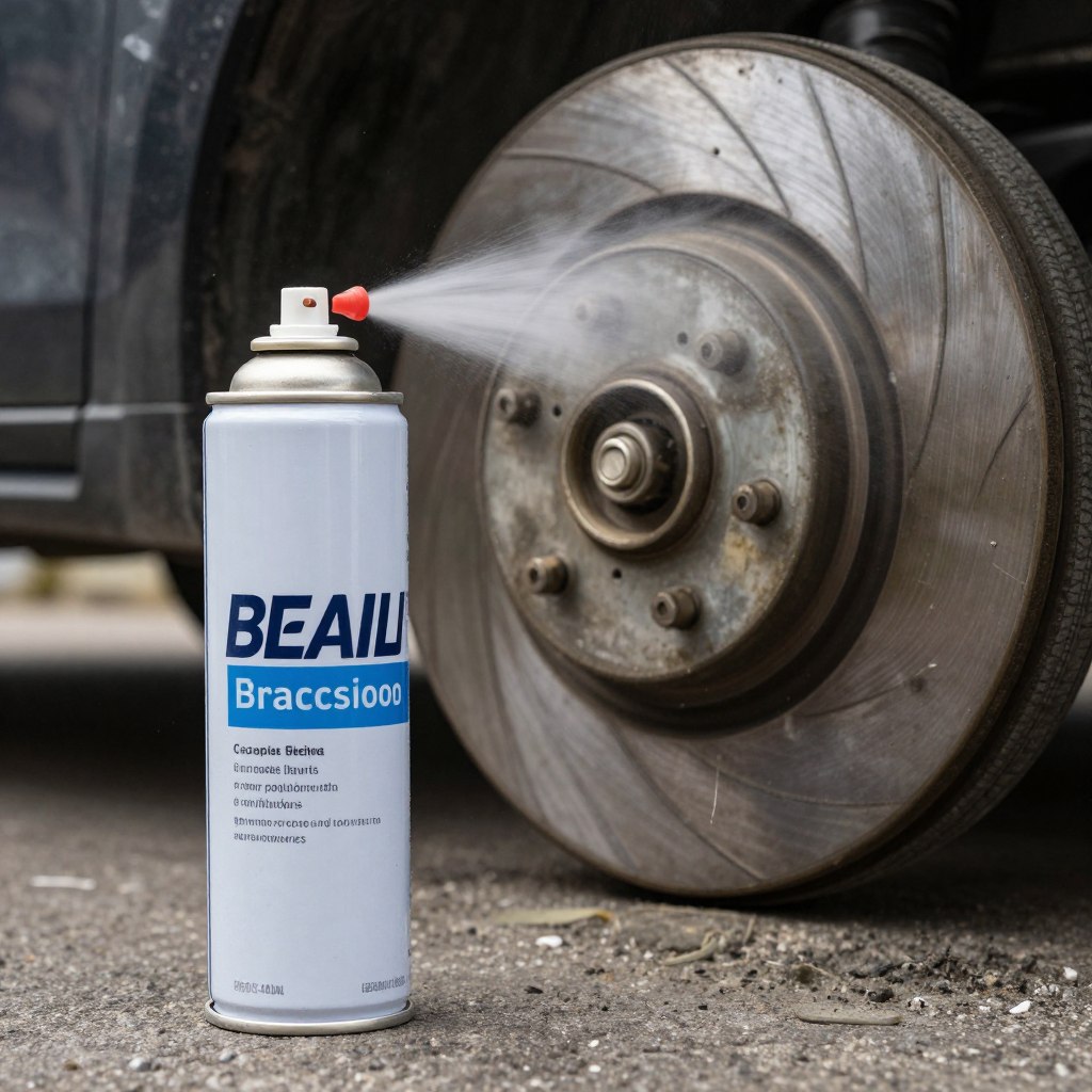 Spray limpiador frenos elimina polvo fricción residuos