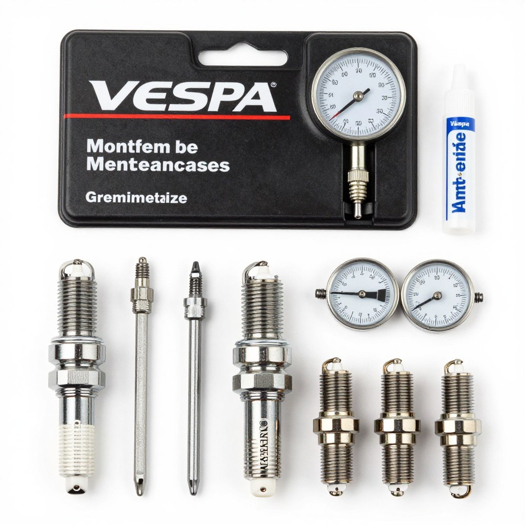VESPA maicosport.cl kit completo mantenimiento bujías herramientas calibración originales Italia